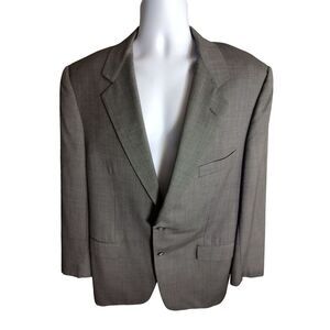Corneliani® Sport Coat Mens‎ 44R (EU 54R) Gray Superfine Wool Two Button